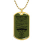 To My Vet / Army / Military Ball Chain Dog Tag Necklace