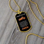 Biker's Prayer / Dog Tag Necklace