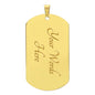 To My Son / Love, Dad / Military Dog Tag Necklace