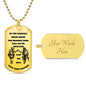 Call On Me Brother / Military Ball Chain Dog Tag Necklace