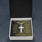 Graduation Gift for Him / Cross Necklace with Ball Chain