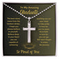 Graduation Gift for Him / Cross Necklace with Ball Chain
