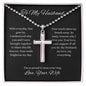 To My Husband / Love, Your Wife / Steel Cross on Ball Chain