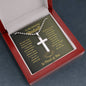 Graduation Gift for Him / Cross Necklace with Ball Chain