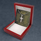 Graduation Gift for Him / Cross Necklace with Ball Chain