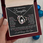 To My Daughter / Gift from Mom / Gift from Dad / Forever Love Necklace