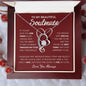 To My Beautiful Soulmate / Forever Love Heart / Personalized Message Card