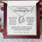 To My Precious Granddaughter / Forever Love Necklace / Personalized Message Card