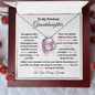 To My Precious Granddaughter / Forever Love Necklace / Personalized Message Card