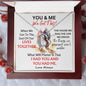 You & Me We Got This / Gift for Wife / Forever Love Necklace / Personalized Message Card