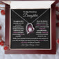 To My Precious Daughter / Gift from Mom / Gift from Dad / Forever Love Necklace / Personalized Message Card