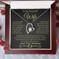 To My Beautiful Wife / Gift from Husband / Forever Love Necklace