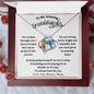 To My Granddaughter / Forever Love Necklace / Personalized Message Card