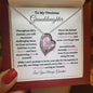 To My Precious Granddaughter / Forever Love Necklace / Personalized Message Card