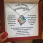 To My Granddaughter / Forever Love Necklace / Personalized Message Card