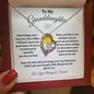 To My Granddaughter / Forever Love Necklace / Personalized Message Card