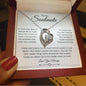 To My Soulmate / Hand in Hand / Forever Love Necklace / Personalized Message Card