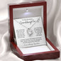 To My Precious Granddaughter / Forever Love Necklace / Personalized Message Card