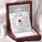 To My Amazing Daughter / Gift from Mom / Gift from Dad / Forever Love Necklace / Personalized Message Card