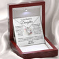 To My Precious Daughter / Gift from Mom / Gift from Dad / Forever Love Necklace / Personalized Message Card