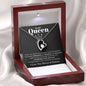 To My Queen / Forever Love Necklace / Personalized Message Card