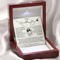 To My Granddaughter / Forever Love Necklace / Personalized Message Card