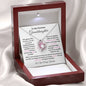 To My Precious Granddaughter / Forever Love Necklace / Personalized Message Card
