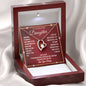 To My Beautiful Daughter / Love & Light / Gift from Mom / Gift from Dad / Forever Love Necklace /Personalized Message Card