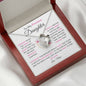To My Precious Daughter /Gift from Mom / Gift from Dad / Forever Love Necklace / Personalized Message Card