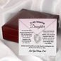 To My Amazing Daughter / Gift from Mom / Gift from Dad / Forever Love Necklace / Personalized Message Card