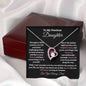 To My Precious Daughter / Gift from Mom / Gift from Dad / Forever Love Necklace / Personalized Message Card