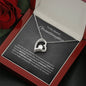 To My Dearest Granddaughter / Forever Love Necklace / Personalized Message Card