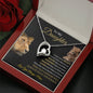 To My Daughter / This Old Lioness / Gift from Mom / Forever Love Necklace / Personalized Message Card