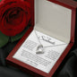 To My Soulmate / Hand in Hand / Forever Love Necklace / Personalized Message Card