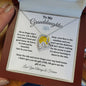 To My Granddaughter / Forever Love Necklace / Personalized Message Card