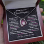 To My Precious Granddaughter / Forever Love Necklace / Personalized Message Card