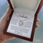 To My Soulmate / Hand in Hand / Forever Love Necklace / Personalized Message Card