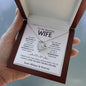 To My Stunning Wife / Forever Love Necklace / Personalized Message Card