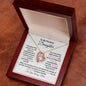 To My Precious Daughter / Gift from Mom/ Gift from Dad / Forever Love Necklace / Personalized Message Card
