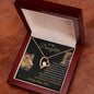 To My Daughter / This Old Lioness / Gift from Mom / Forever Love Necklace / Personalized Message Card
