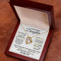 To My Lovely Daughter / Gift from Mom / Gift from Dad / Forever Love Necklace / Personalized Message Card