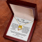 To My Bonus-Daughter / Gift from Mom / nGift from Dad / Forever Love Necklace / Personalized Message Card