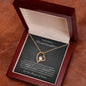 To My Dearest Granddaughter / Forever Love Necklace / Personalized Message Card