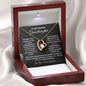 To My Precious Granddaughter / Forever Love Necklace / Personalized Message Card