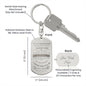 To My Daughter / Love Mom / Engraved Keychain
