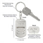 To My Daughter / Love Dad / Engraved Keychain