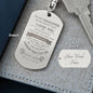 To My Daughter / Love Dad / Engraved Keychain