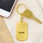 To My Daughter / Love Dad / Engraved Keychain