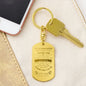 To My Daughter / Love Dad / Engraved Keychain