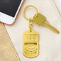 To My Daughter / Love Mom / Engraved Keychain